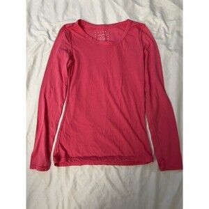 Xhileration Pink‎ Long Sleeve Pajama Sleepwear Top Womens Size M